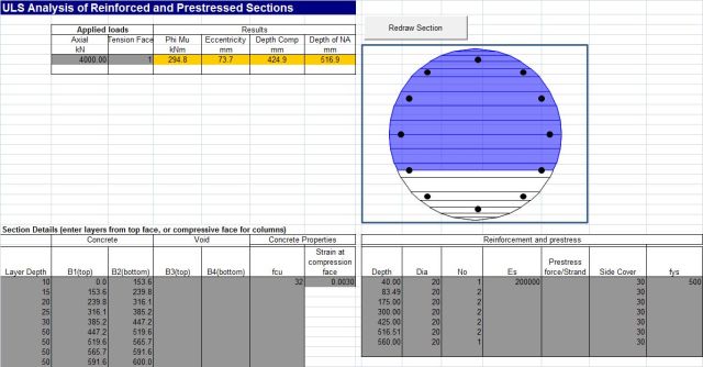 Input, circular section