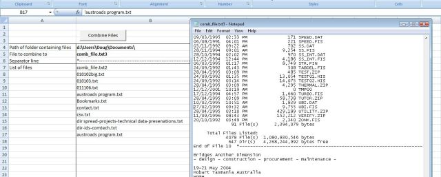 Comb-Text input and output with separator line
