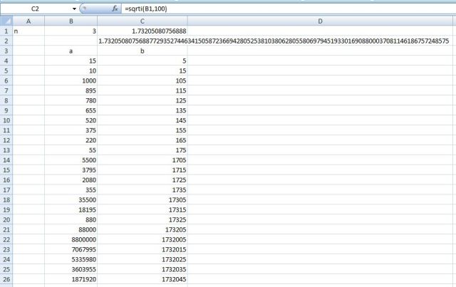 100 digits of root 3