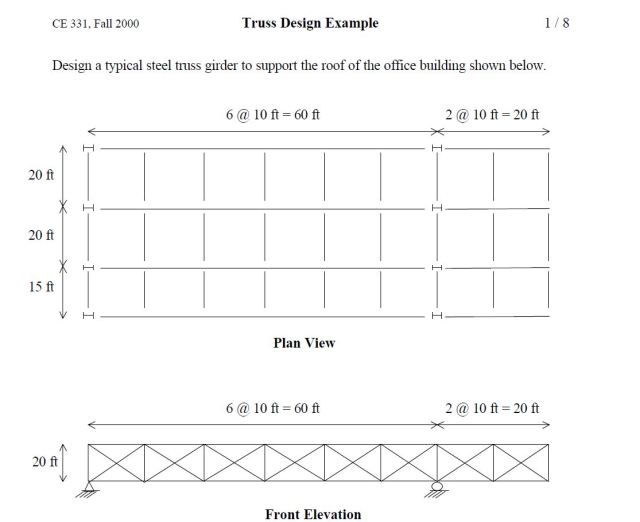 Truss Example - note that truss height should be 6 feet