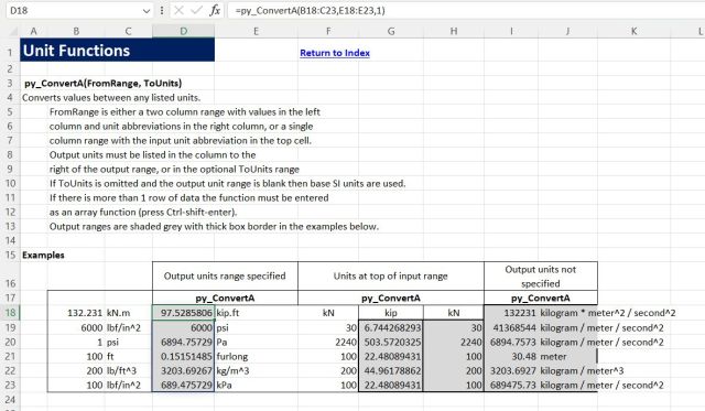 Scipy Functions with Excel and pyxll 5 – Evaluate with Units | Newton ...